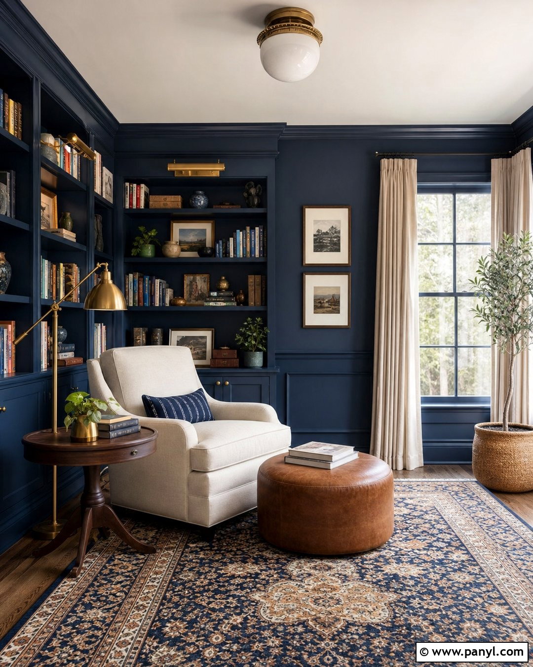 Blue Reading Room Walls - 50 blue walls