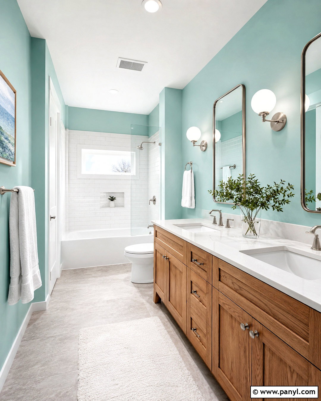 Blue Seafoam 2056-60 Bathroom - 20 light teal paint colors