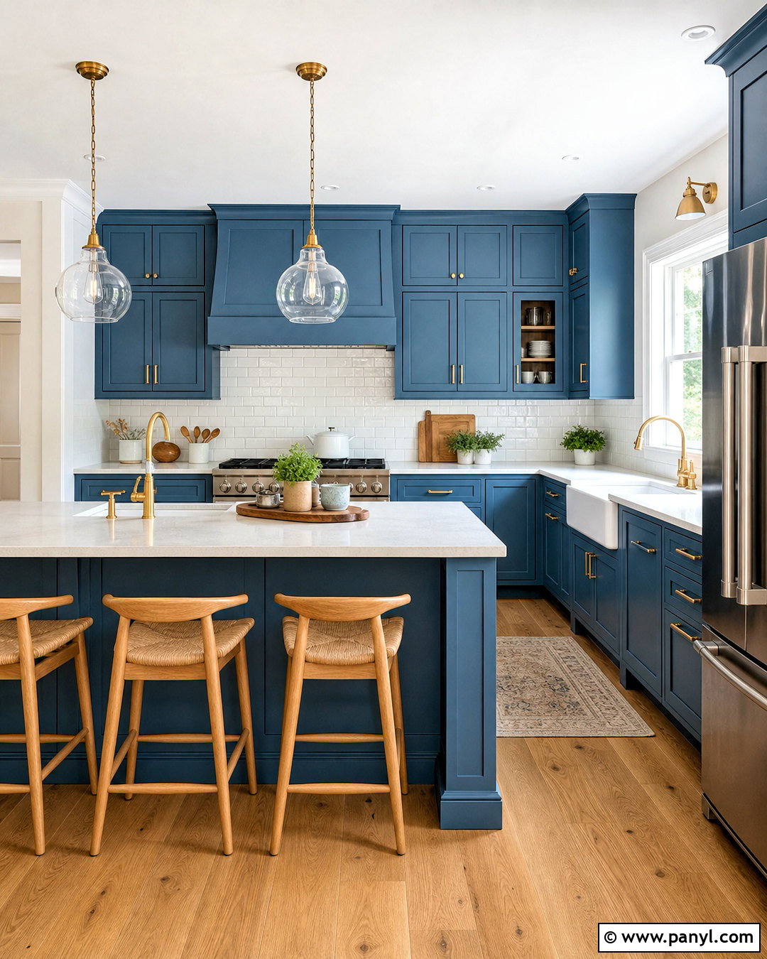 Blue Shaker Kitchen - 20 blue room design ideas