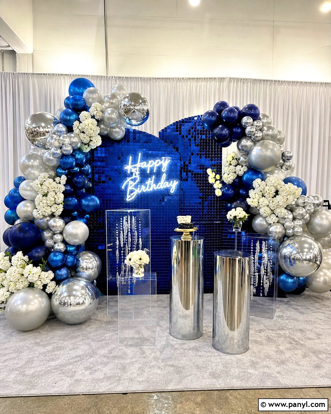 Blue Shimmer Wall Backdrop - 20 shimmer wall backdrop ideas