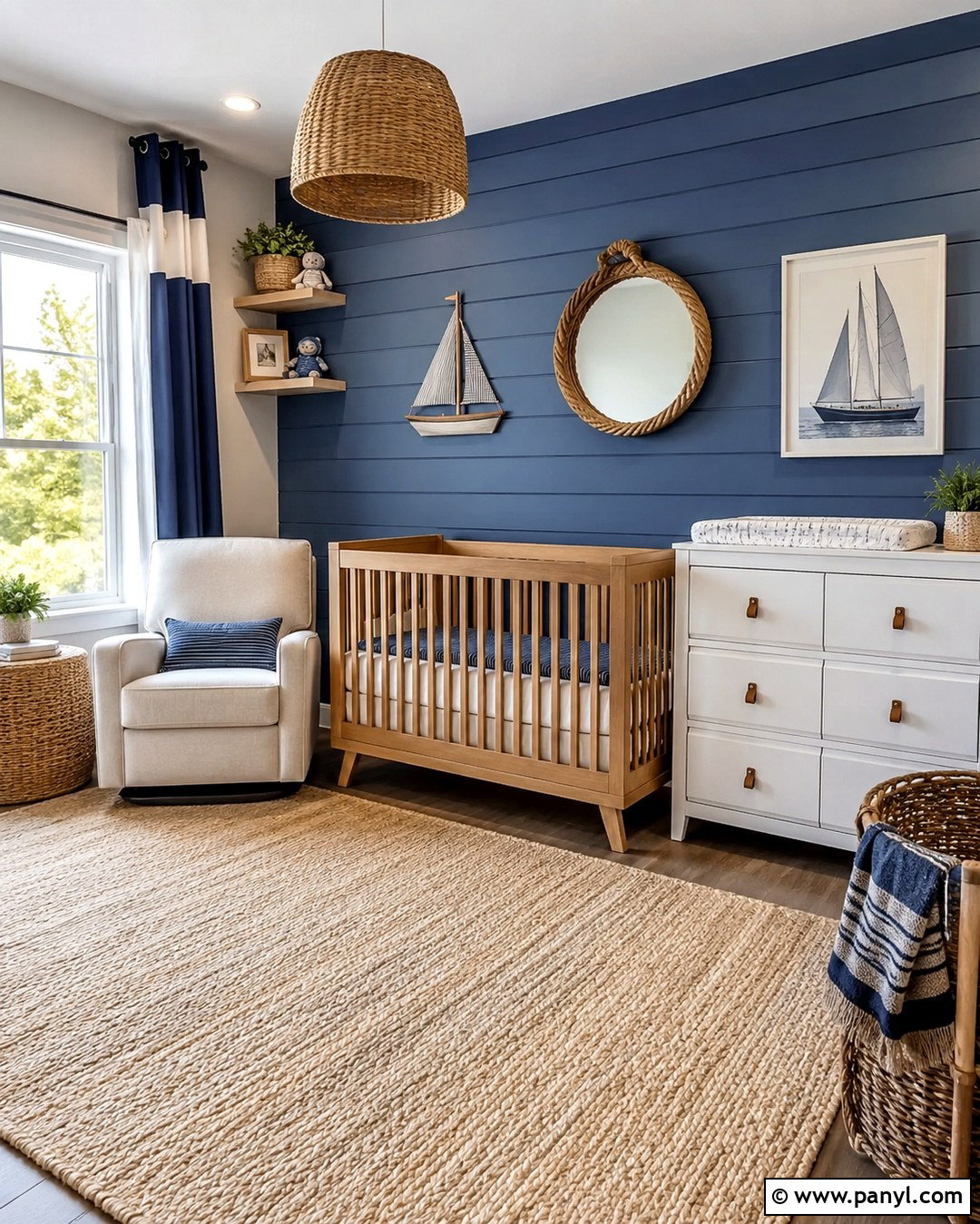 Blue Shiplap Accent Wall Nursery - 20 Blue Accent Wall Nursery Baby Boy Ideas