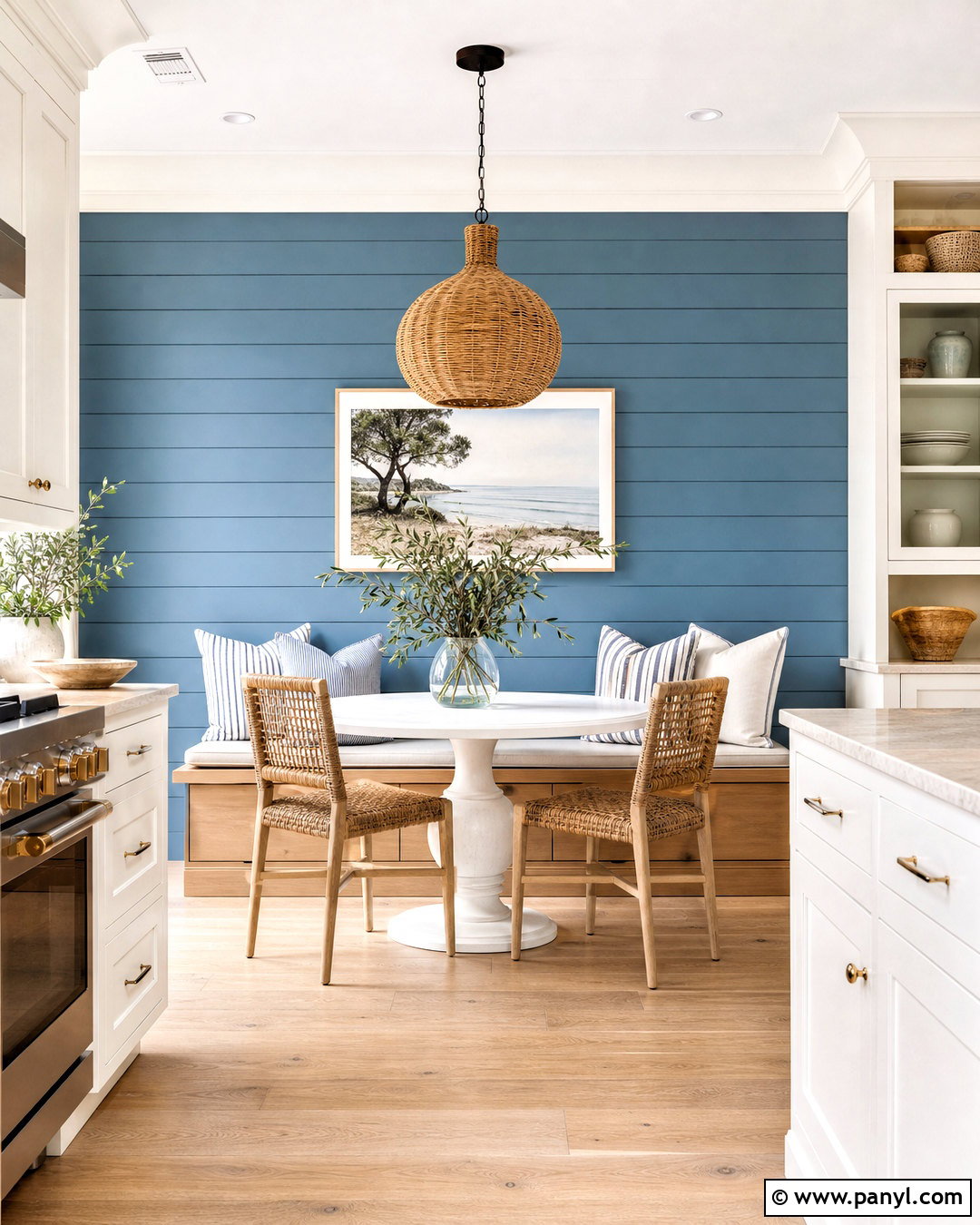 Blue Shiplap Kitchen Statement Wall - 20 kitchen statement wall ideas