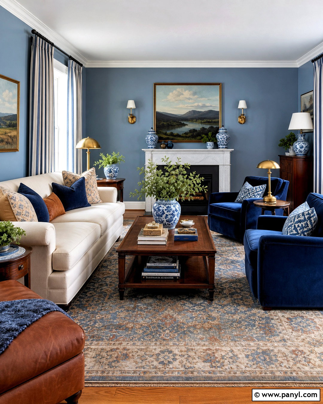Blue Sitting Room - 20 sitting room ideas