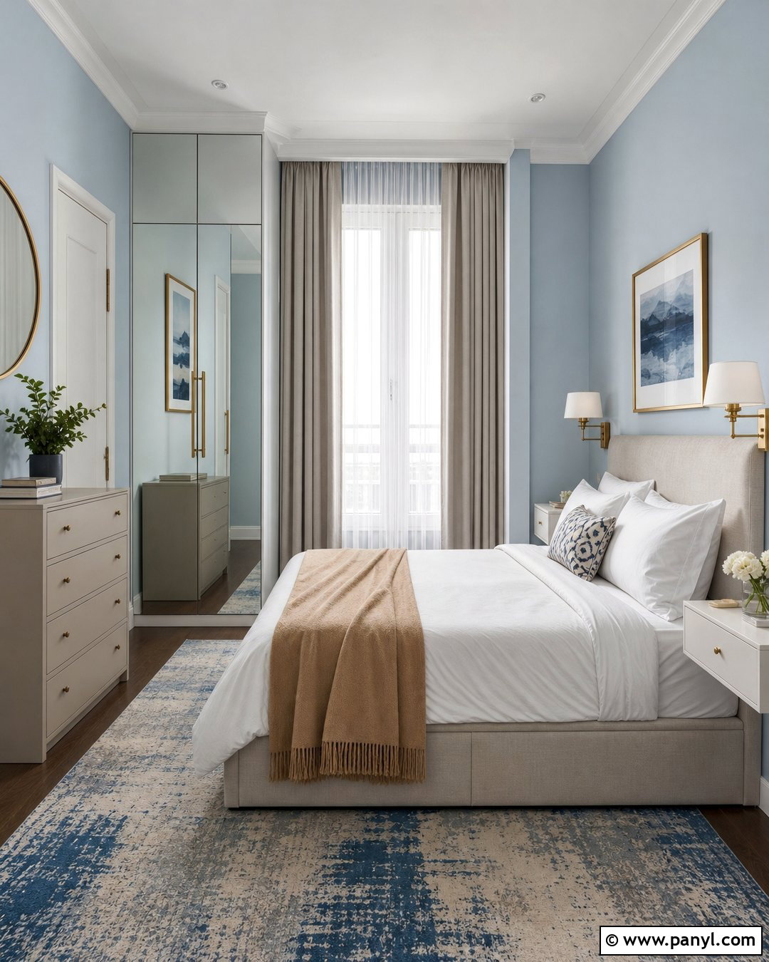 Blue Small Bedroom - 30 blue walls room ideas