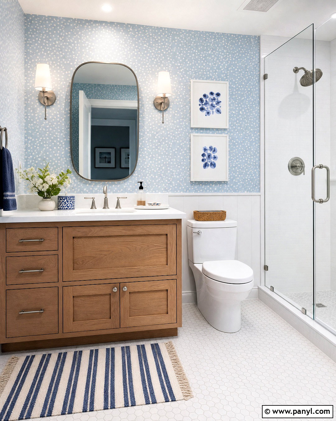 Blue Spot Wallpaper Bathroom - 20 spot wallpaper ideas