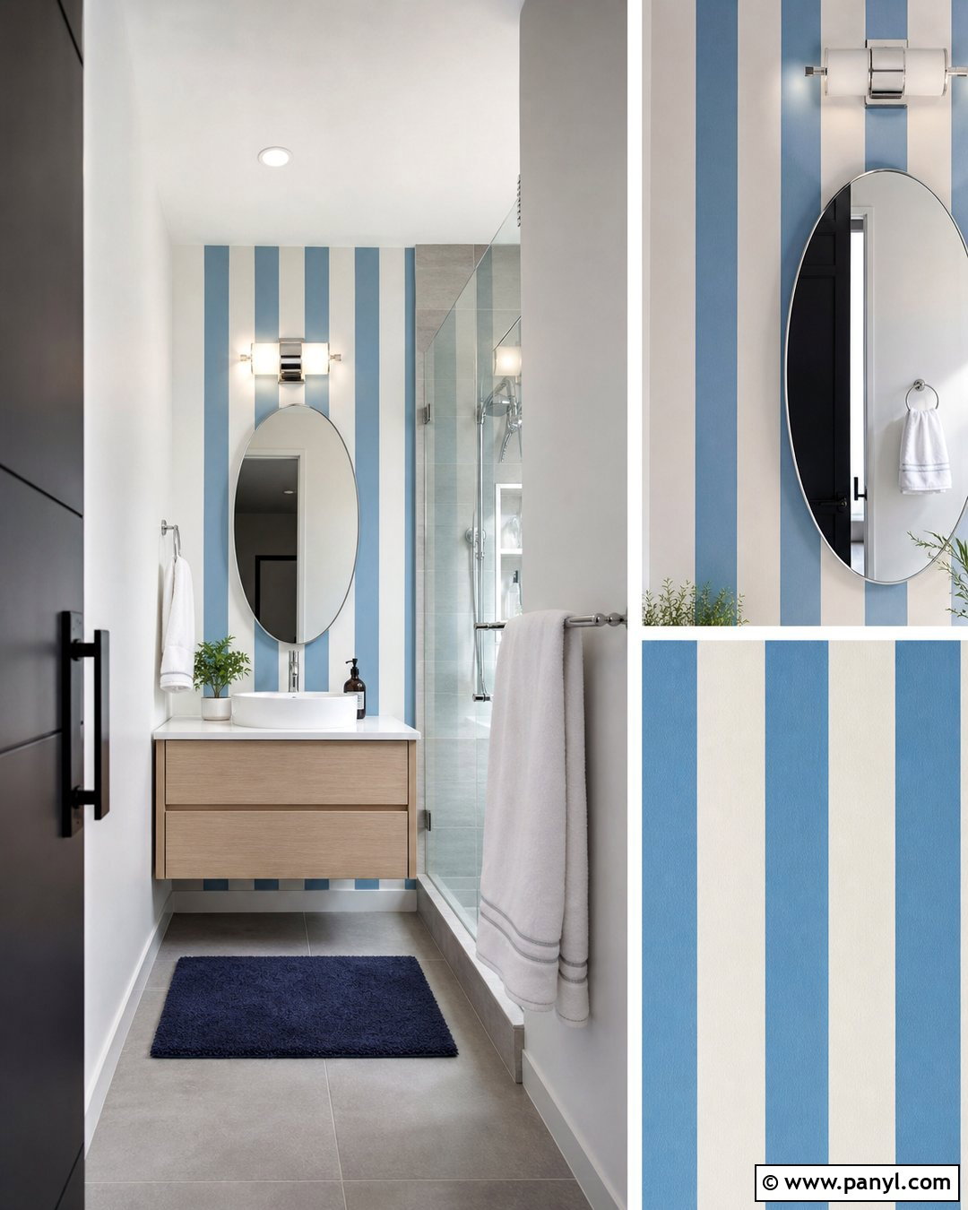 25 Blue Stripe Painted Wall Ideas: Fresh Looks for Modern Rooms