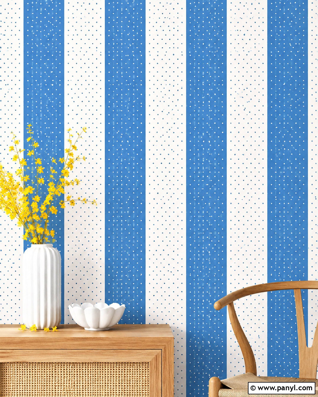 Blue Stripes With Dots Background - 20 blue stripes background ideas
