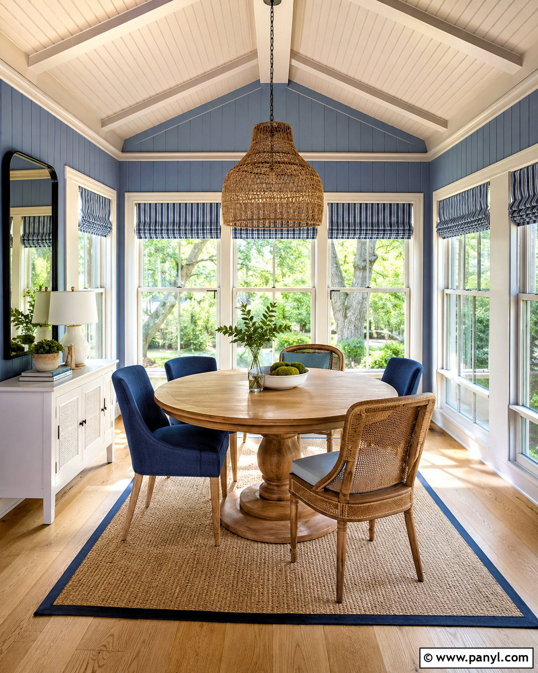Blue Sunroom Dining Room - 20 blue sunroom ideas