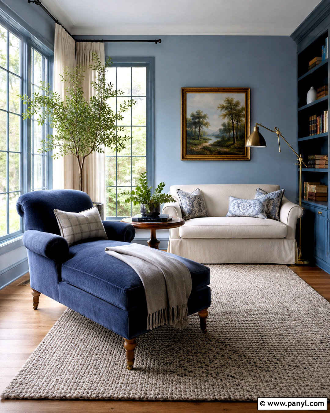 Blue Sunroom Reading Room - 20 blue sunroom ideas