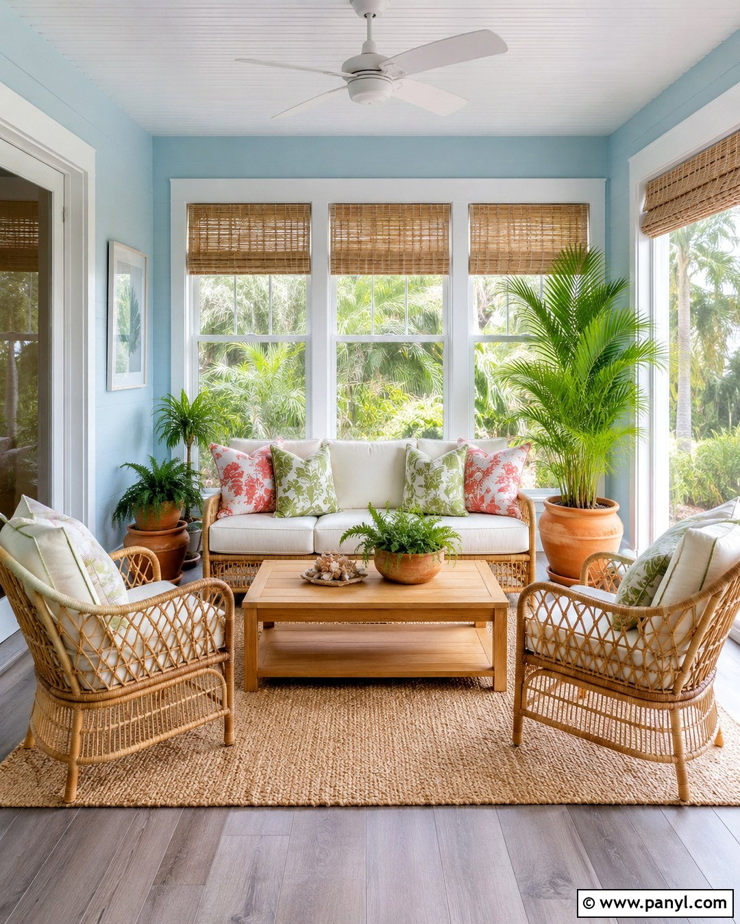 Blue Sunroom Walls - 20 House With Blue Walls