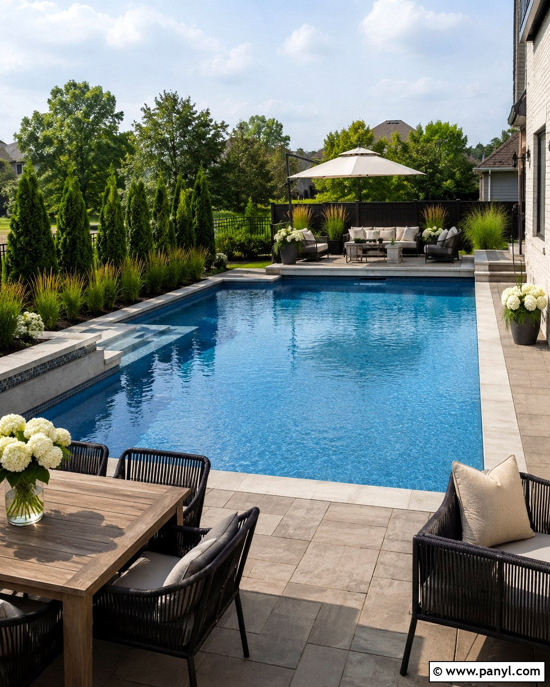 Blue Surf PebbleSheen Pool - 20 pebble tech colors