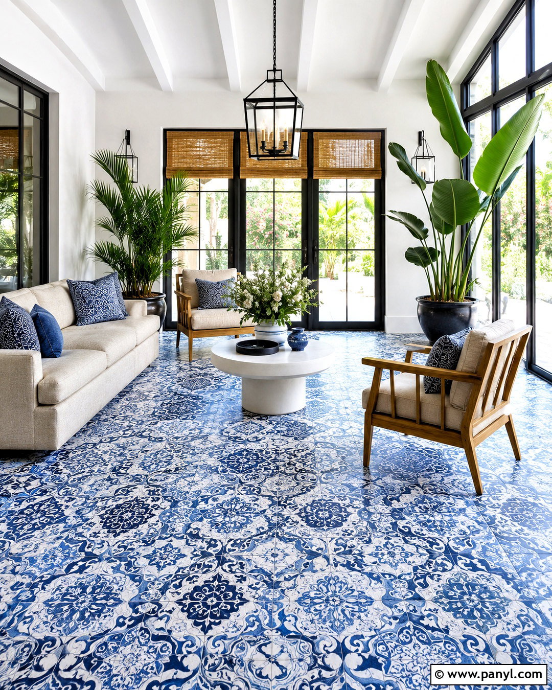 Blue Tile Floor Sunroom - 20 blue sunroom ideas