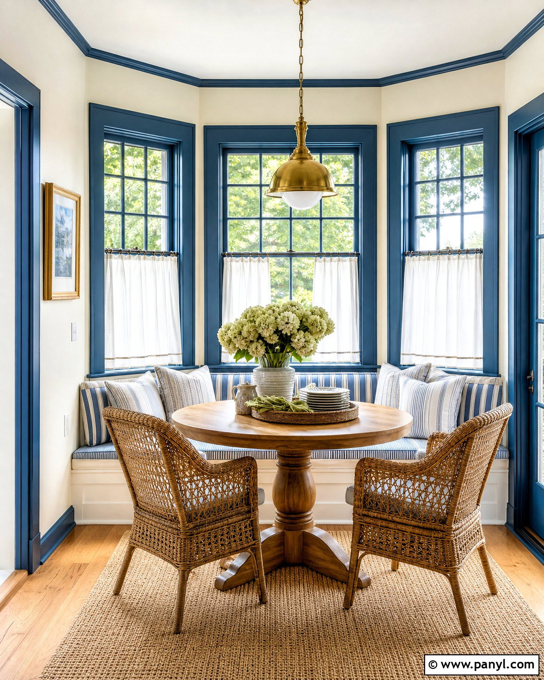 Blue Trim Around Windows - 20 blue trim interior ideas