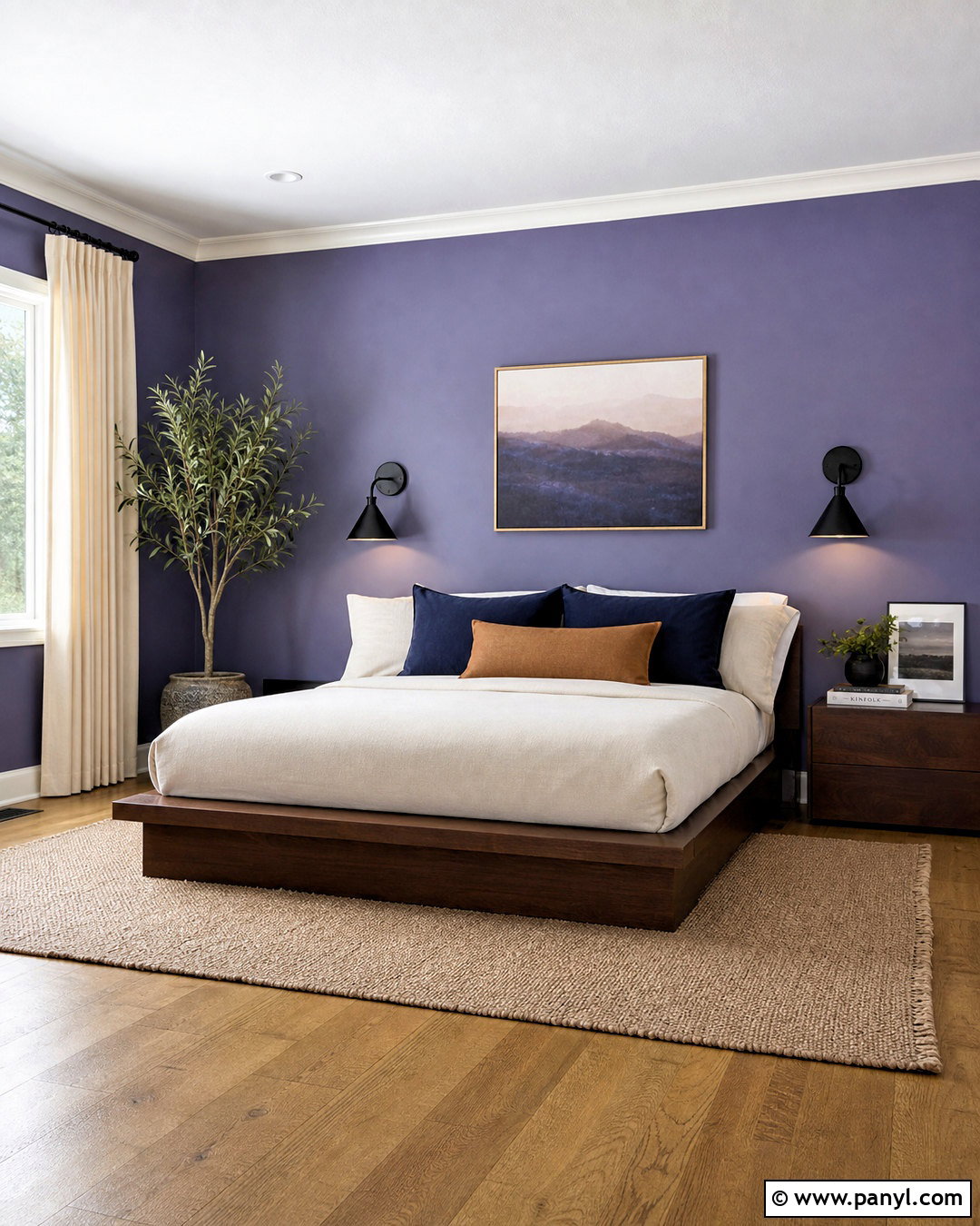 Blue Violet Purple Bedroom - 20 purple paint colors bedroom ideas