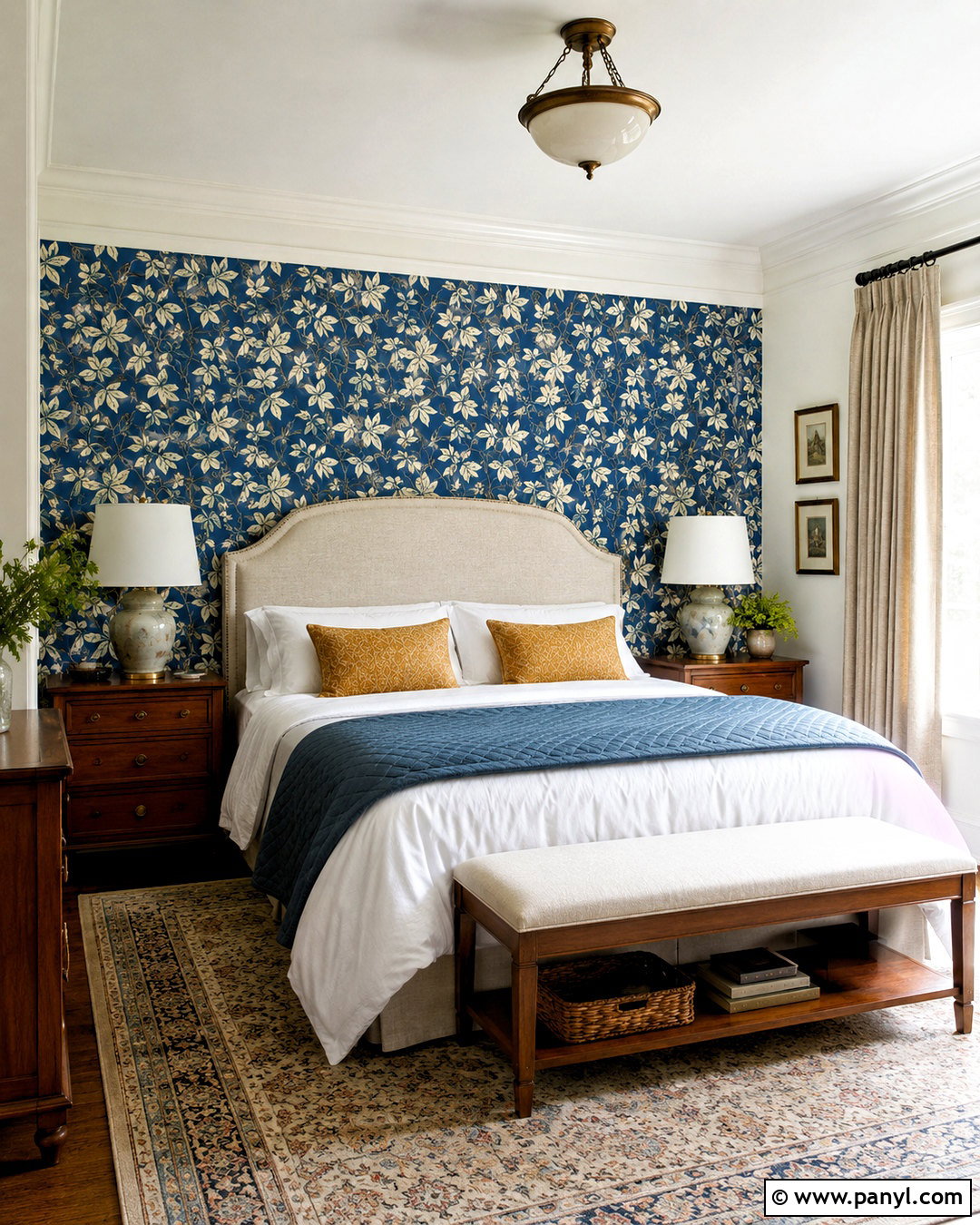 Blue Wallpaper Accent Wall Bedroom - 20 blue accent walls