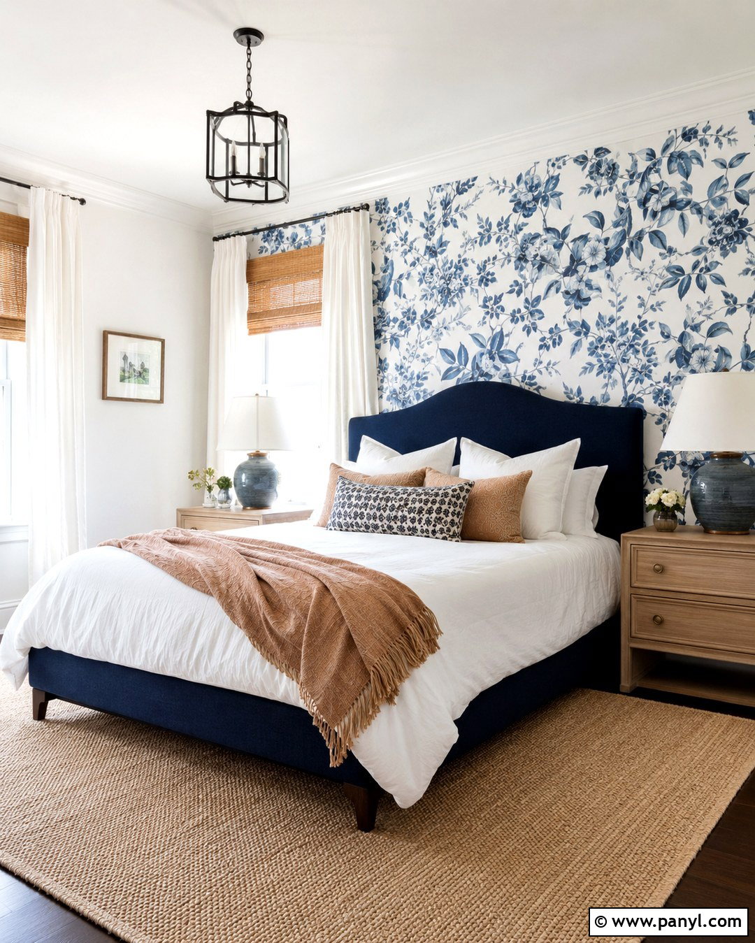 Blue Wallpaper Accent Wall - 20 White Walls With Blue Accent Wall Ideas