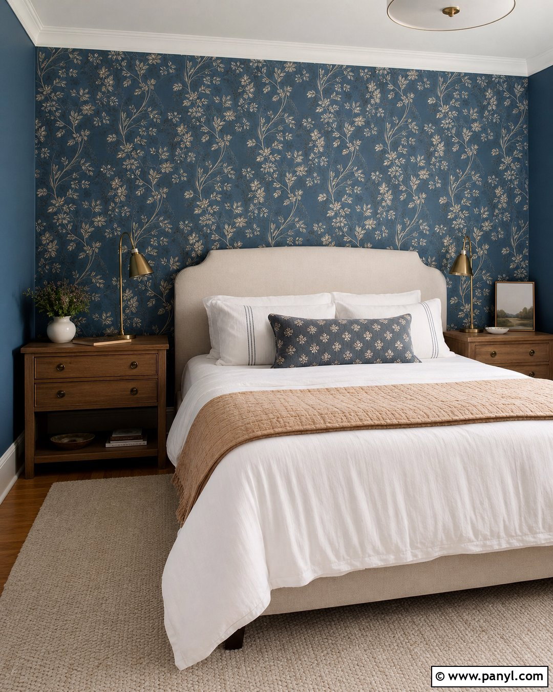 Blue Wallpaper Feature Wall - 50 blue walls