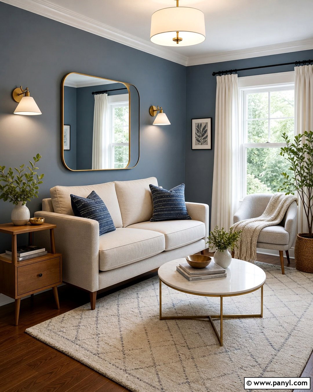 Blue Walls In A Small Room - 20 How To Style Blue Walls