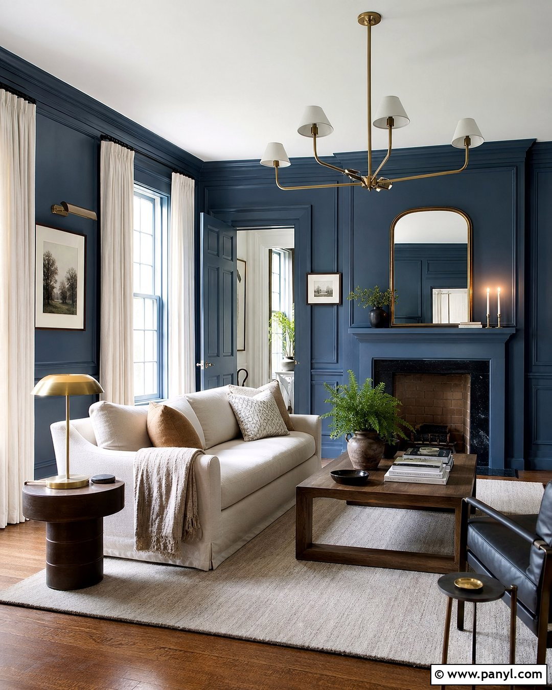 Blue Walls With Matching Blue Trim - 20 How To Style Blue Walls