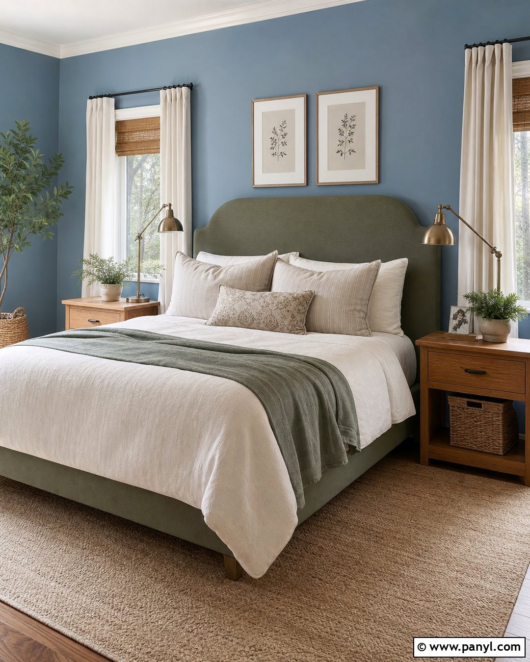 Blue Walls With Sage Green Decor - 20 How To Style Blue Walls