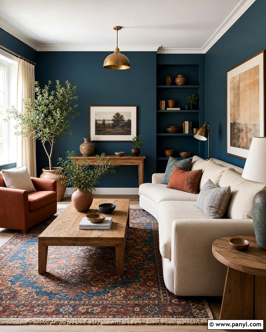 Blue Walls With Terracotta Accents - 20 How To Style Blue Walls