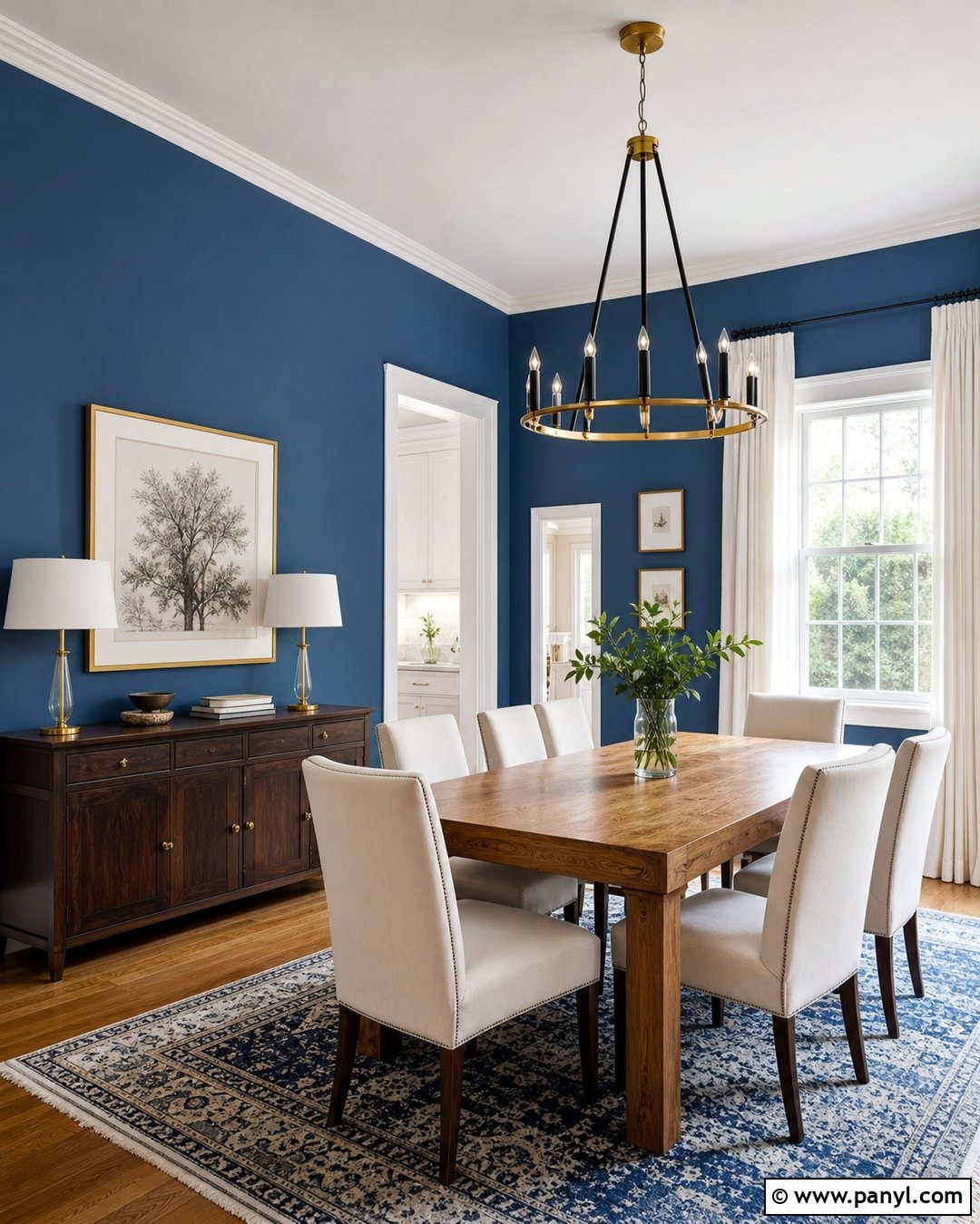 Blue Walls With White Trim - 50 blue walls