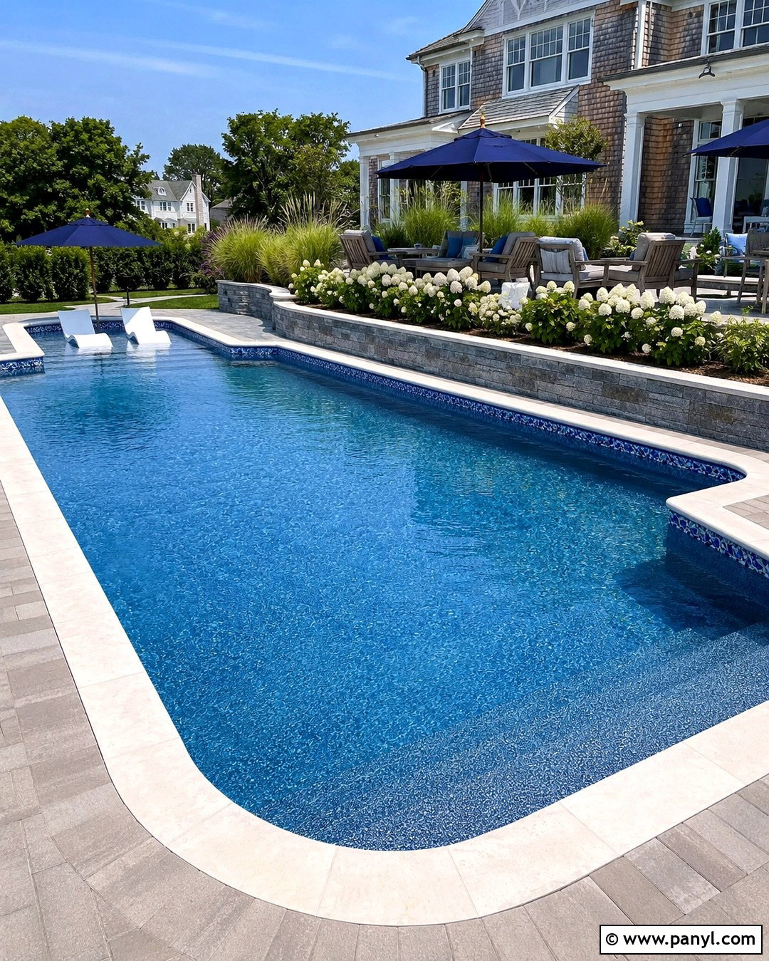 Blue Wave PebbleTec Pool - 20 pebble tech colors