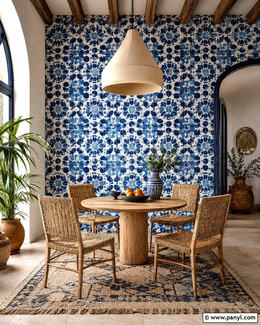 Blue Zellige Moroccan Wallpaper - 20 moroccan aesthetic wallpaper ideas