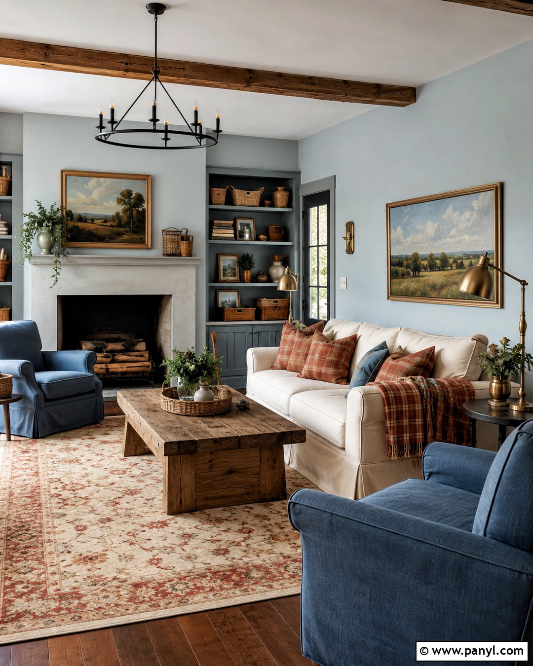 20 Blue and Terracotta Living Room Ideas for a Warm, Chic Space