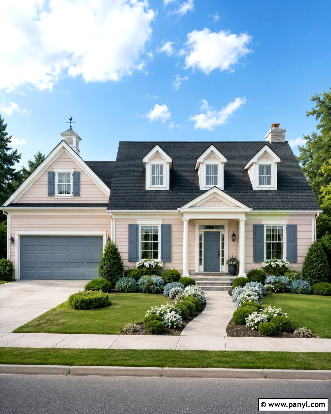 Blush And Blue Gray Bloxburg House - 20 Blush House Color Scheme Bloxburg Ideas
