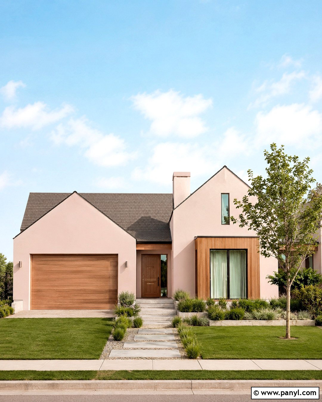 Blush And Natural Wood Bloxburg House - 20 Blush House Color Scheme Bloxburg Ideas