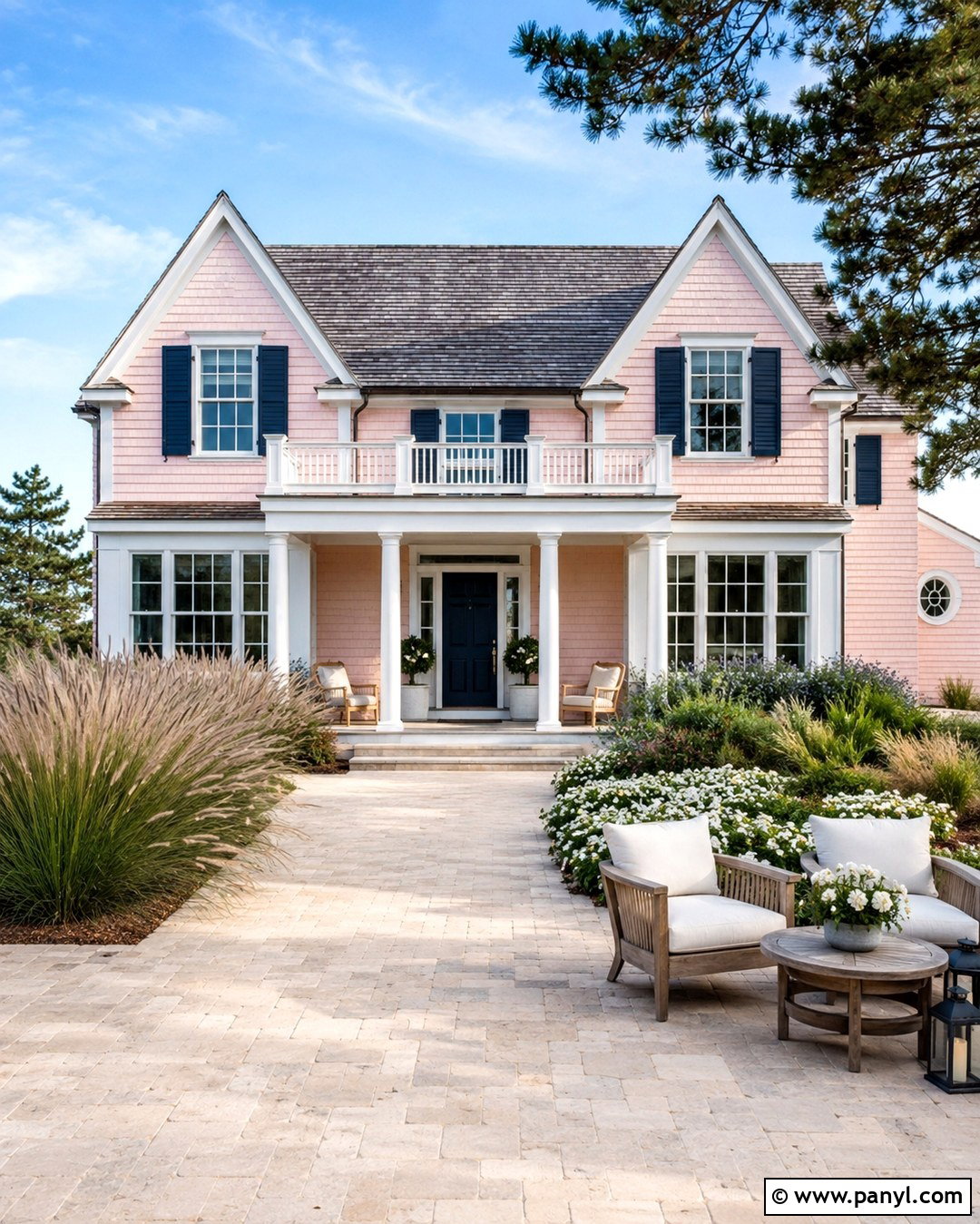 Blush And Navy Bloxburg Coastal House - 20 Blush House Color Scheme Bloxburg Ideas