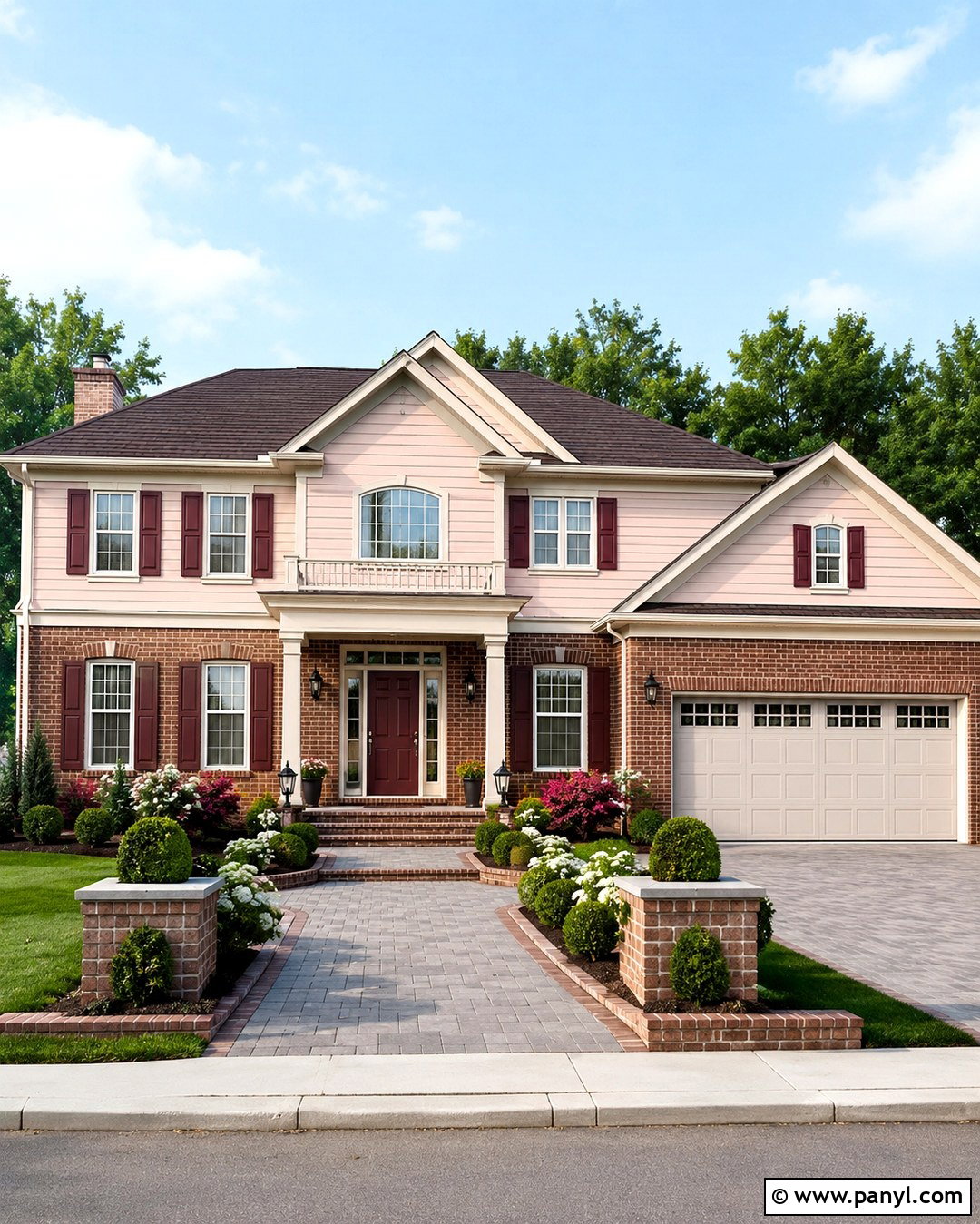 Blush And Red Brick Bloxburg House - 20 Blush House Color Scheme Bloxburg Ideas