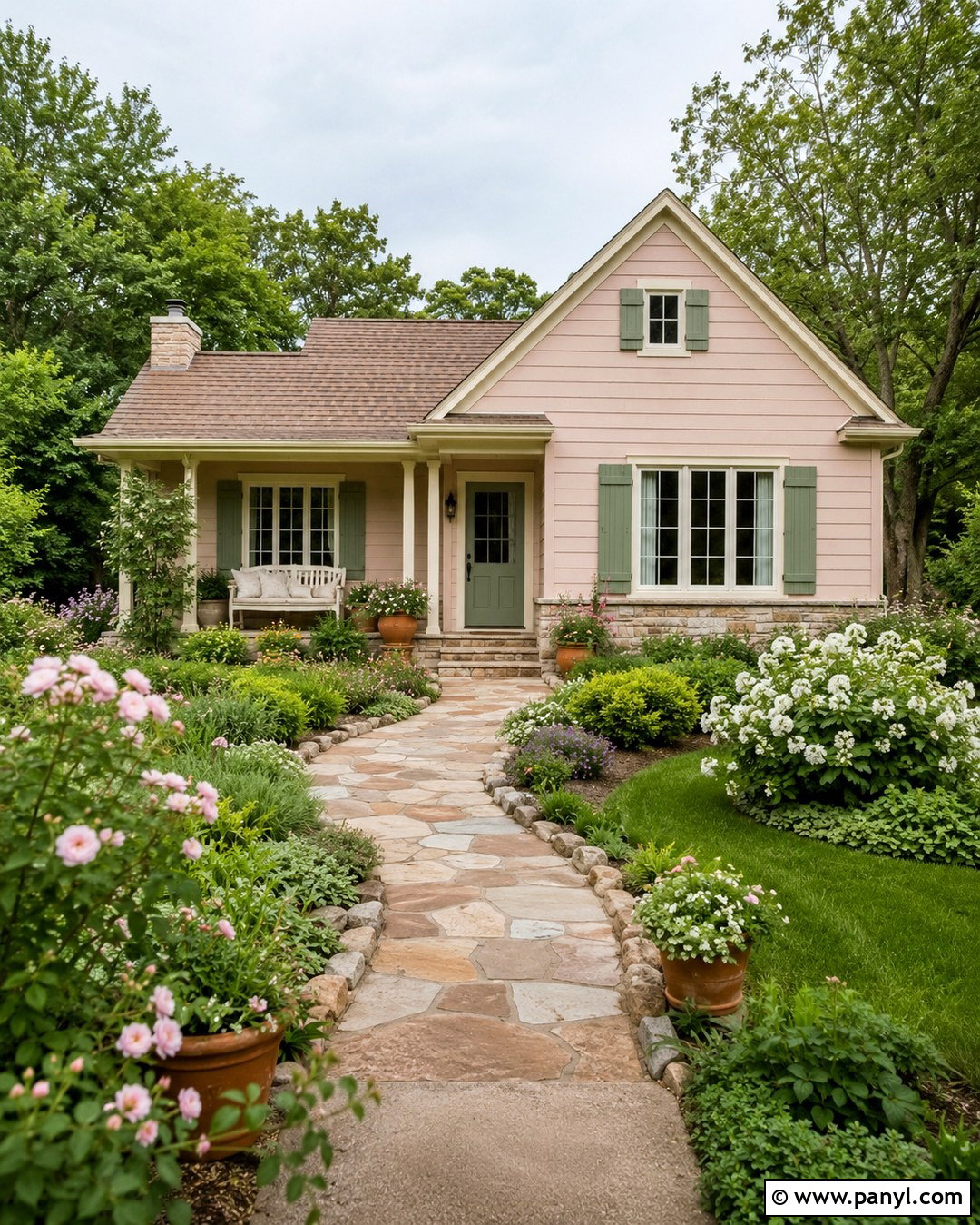 Blush And Sage Green Bloxburg Cottage - 20 Blush House Color Scheme Bloxburg Ideas