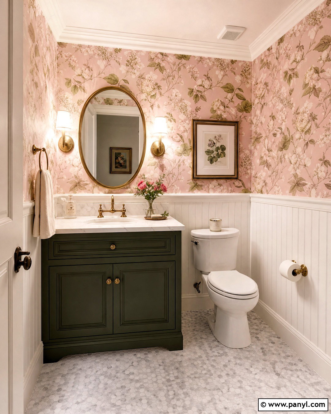 Blush Bathroom Wallpaper - 20 blush bathroom ideas