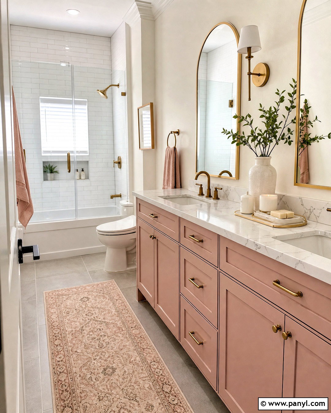 Blush Bathroom With Pink Vanity - 20 blush bathroom ideas