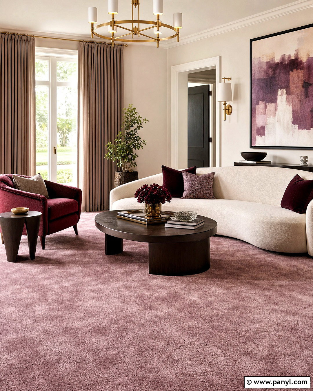 Blush Carpet Living Room - 20 living room with carpet floors