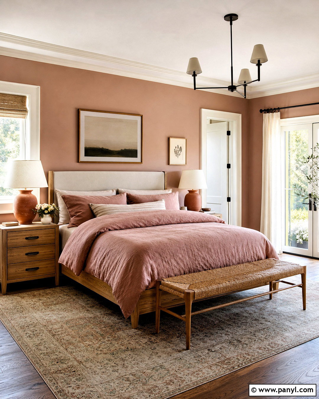 Blush Clay And Ivory Bedroom Paint Scheme - 20 indoor paint colors schemes