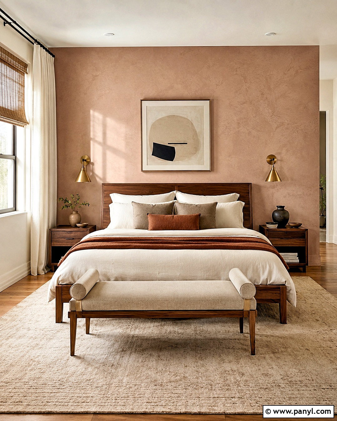 Blush Concrete Wall Bedroom - 20 concrete wall paint ideas