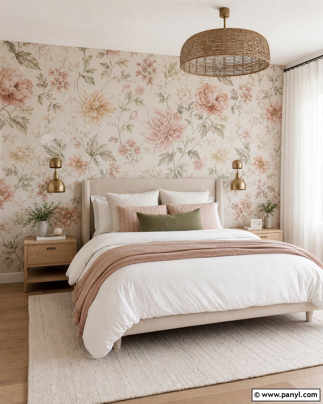 Blush Floral Wallpaper Bedroom - 35 2019 Aesthetic Wallpaper ideas