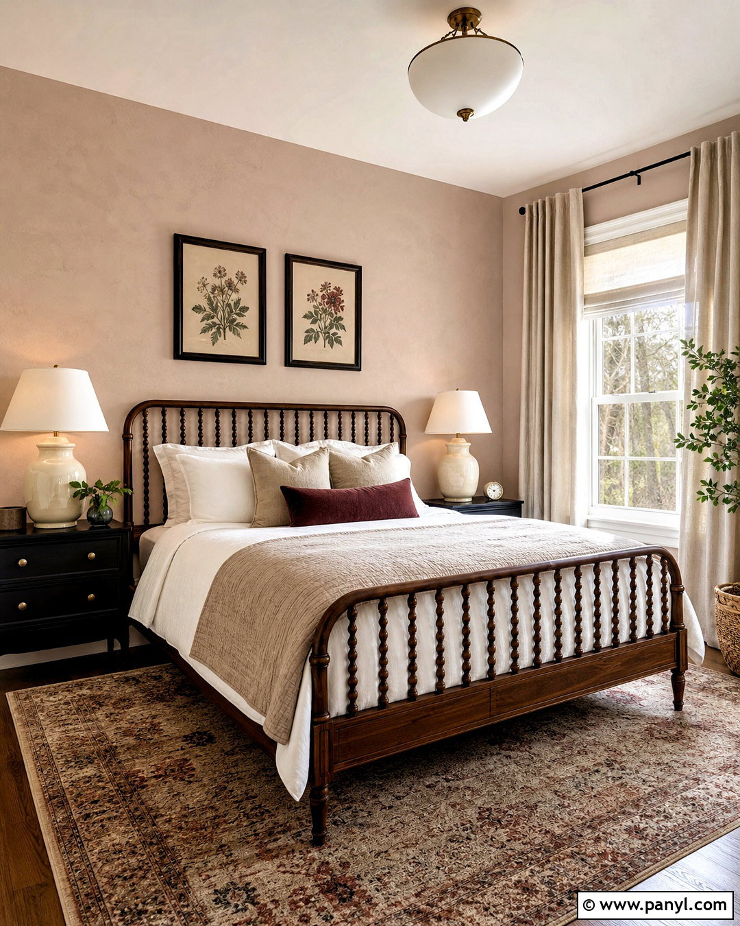 Blush Knockdown Texture Guest Bedroom - 20 knockdown texture walls