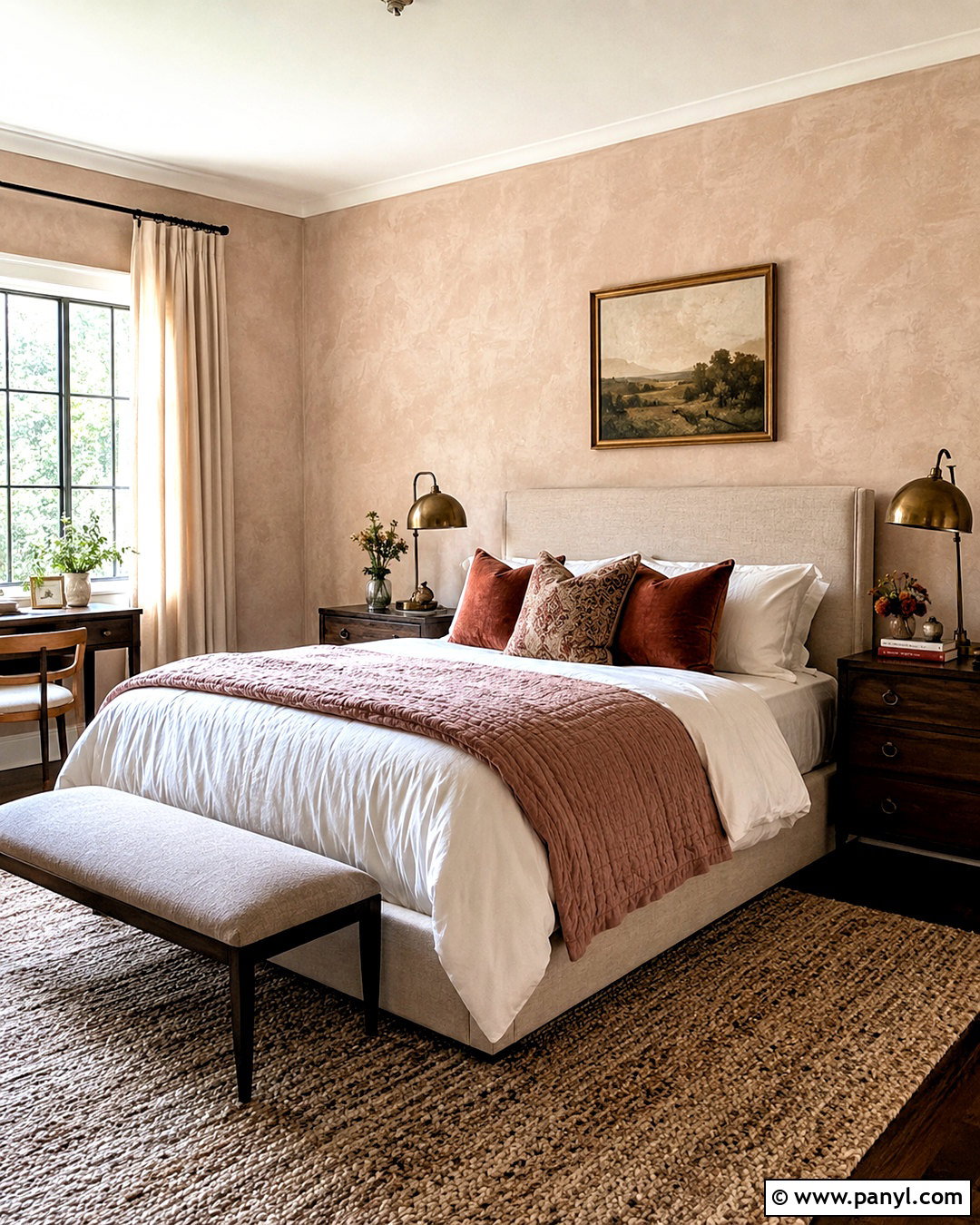 Blush Limewash Texture Guest Bedroom - 20 limewash texture ideas