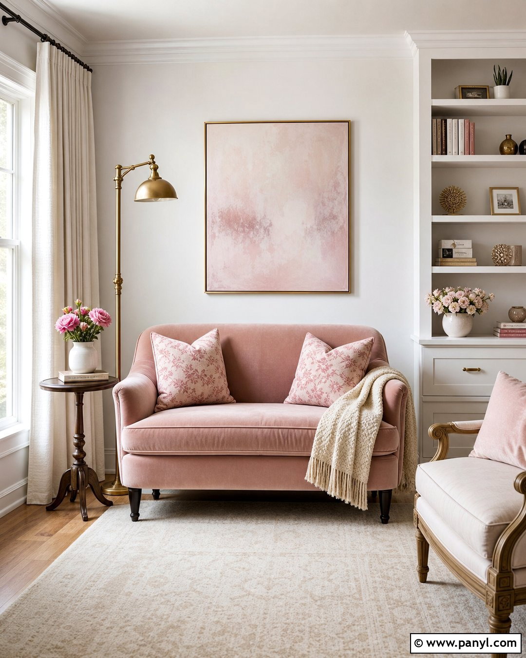Blush Pink Accent Color - 20 Best Accent Color For White Walls