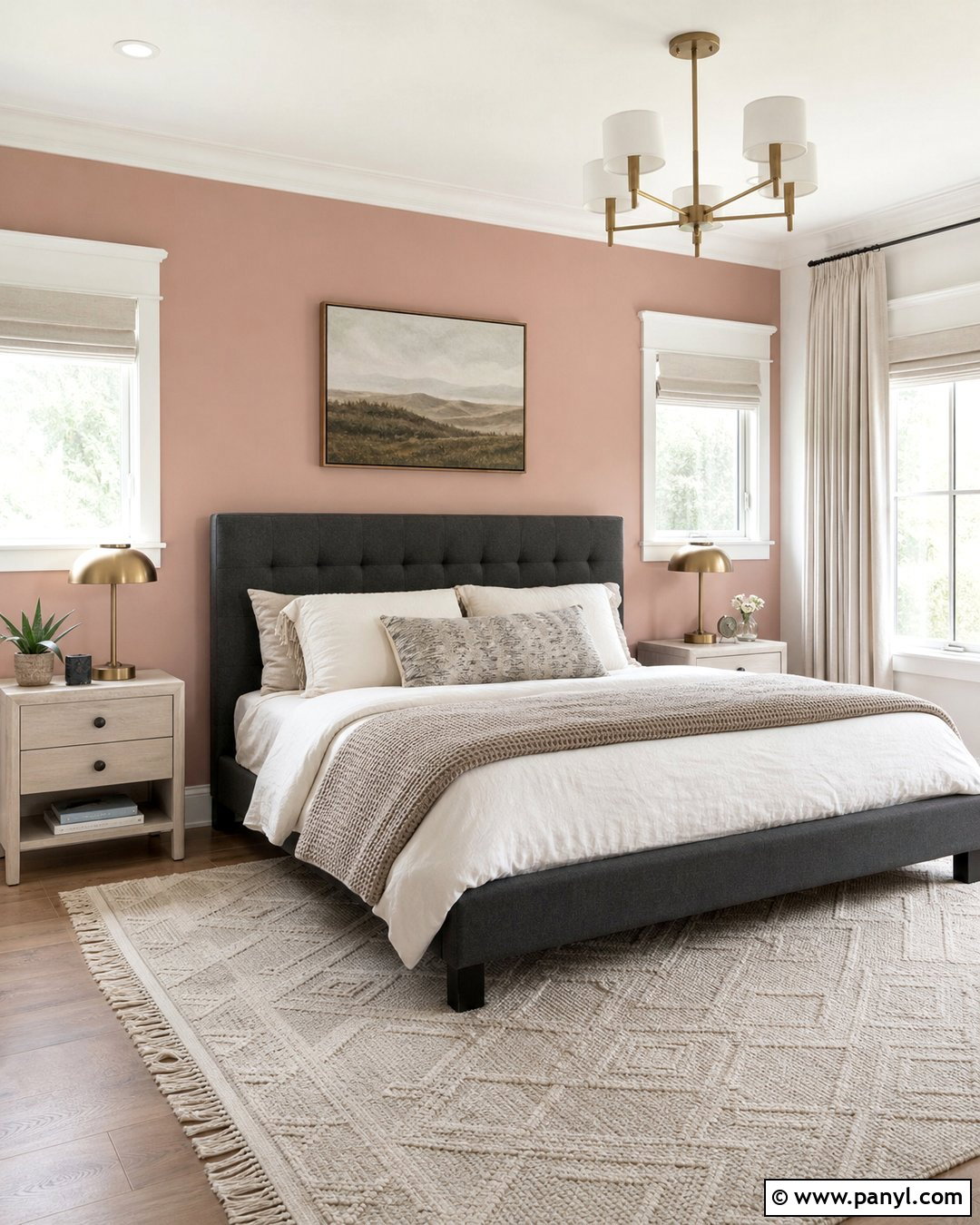 Blush Pink Accent Wall - 35 accent wall color ideas