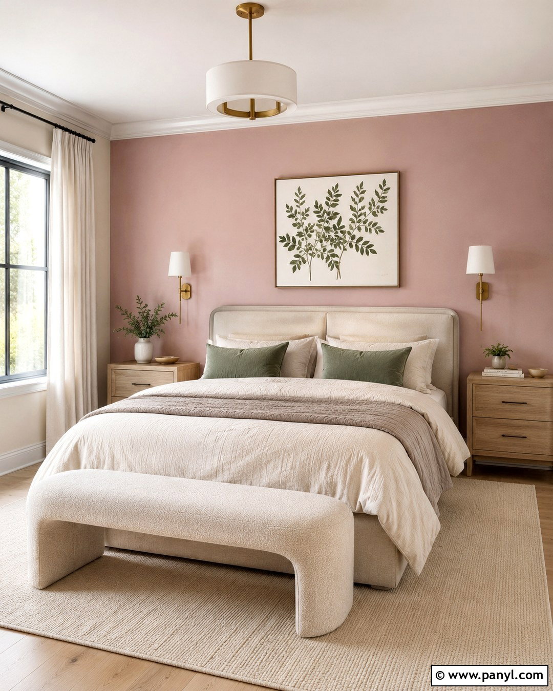 Blush Pink Accent Wall With Cream Walls - 20 Accent Wall With Cream Walls