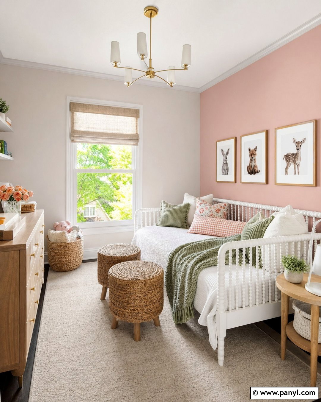 Blush Pink Accent Wall - 20 Accent Wall Color For White Room Ideas