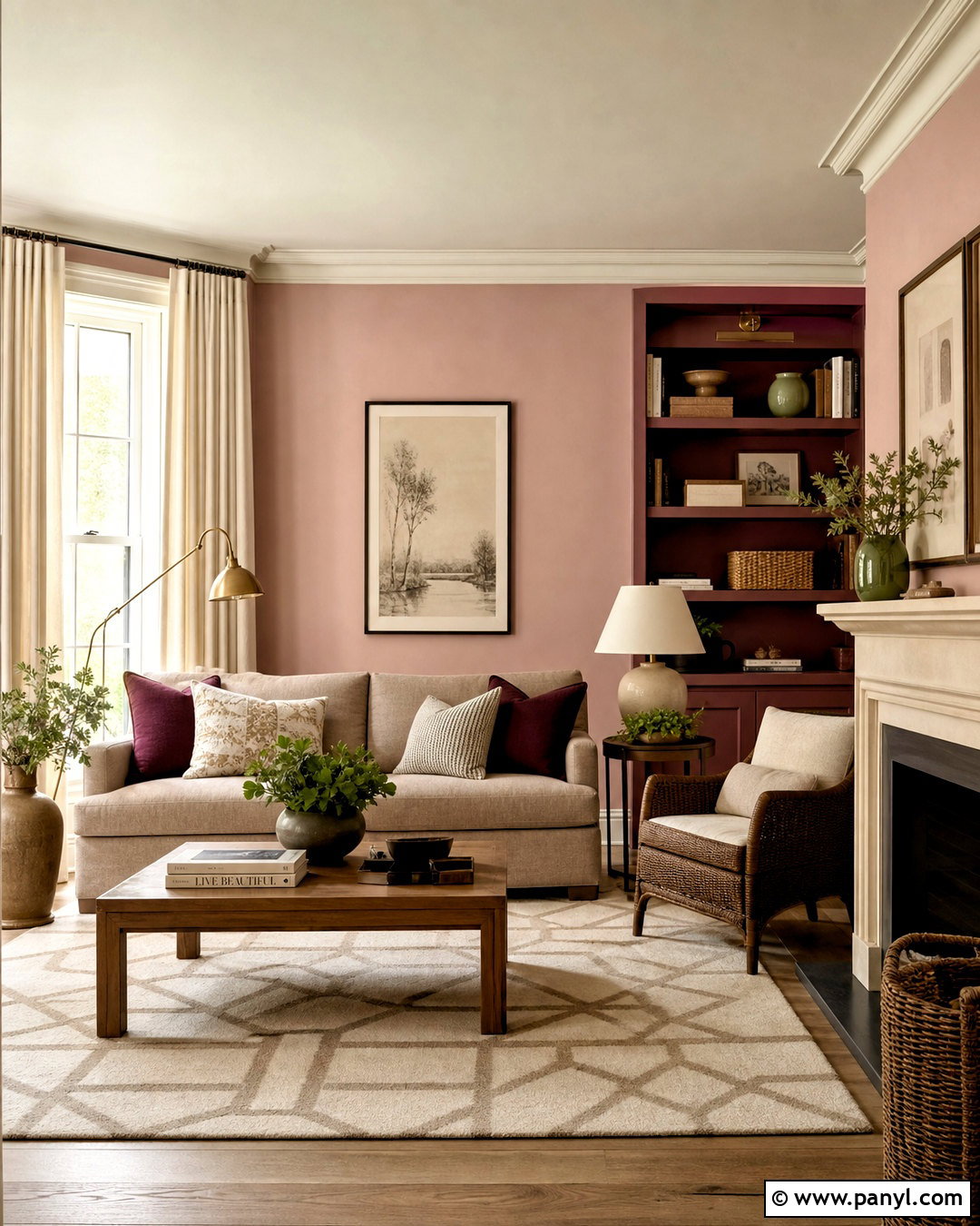 Blush Pink And Classic Cream Hall Room - 20 hall room color ideas