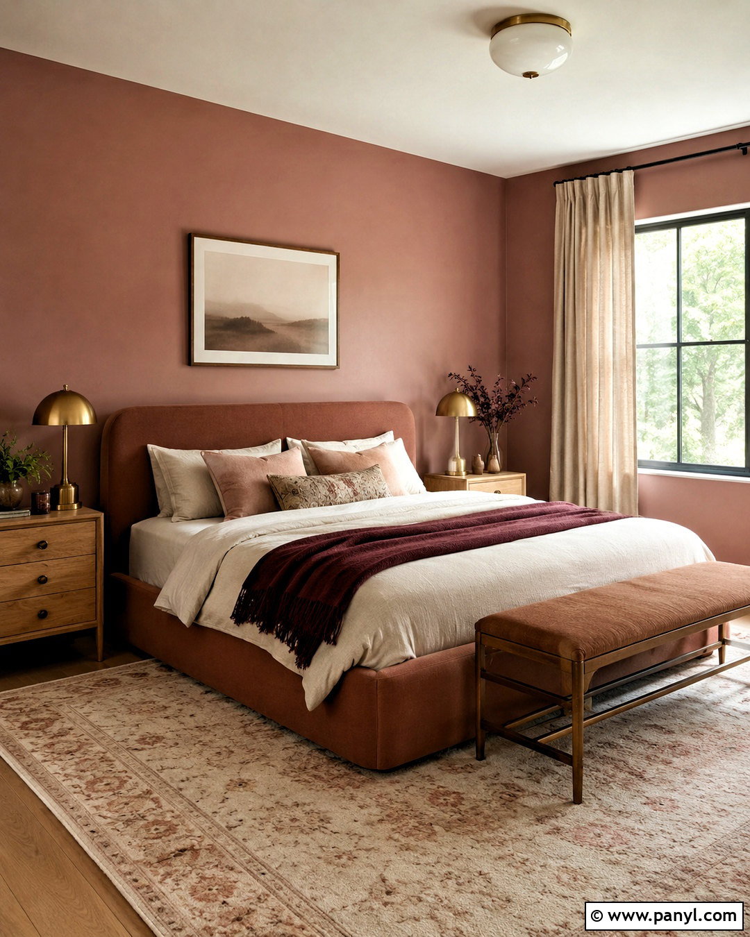 Blush Pink And Clay Bedroom Palette - 20 cozy bedroom color palette ideas