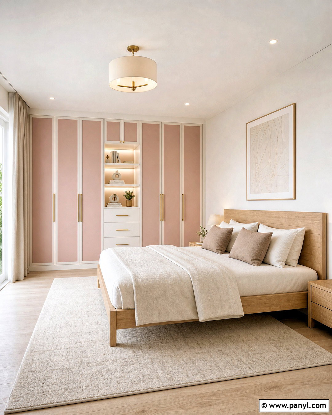 Blush Pink And Ivory Bedroom Cupboards - 20 bedroom cupboards colour combination ideas