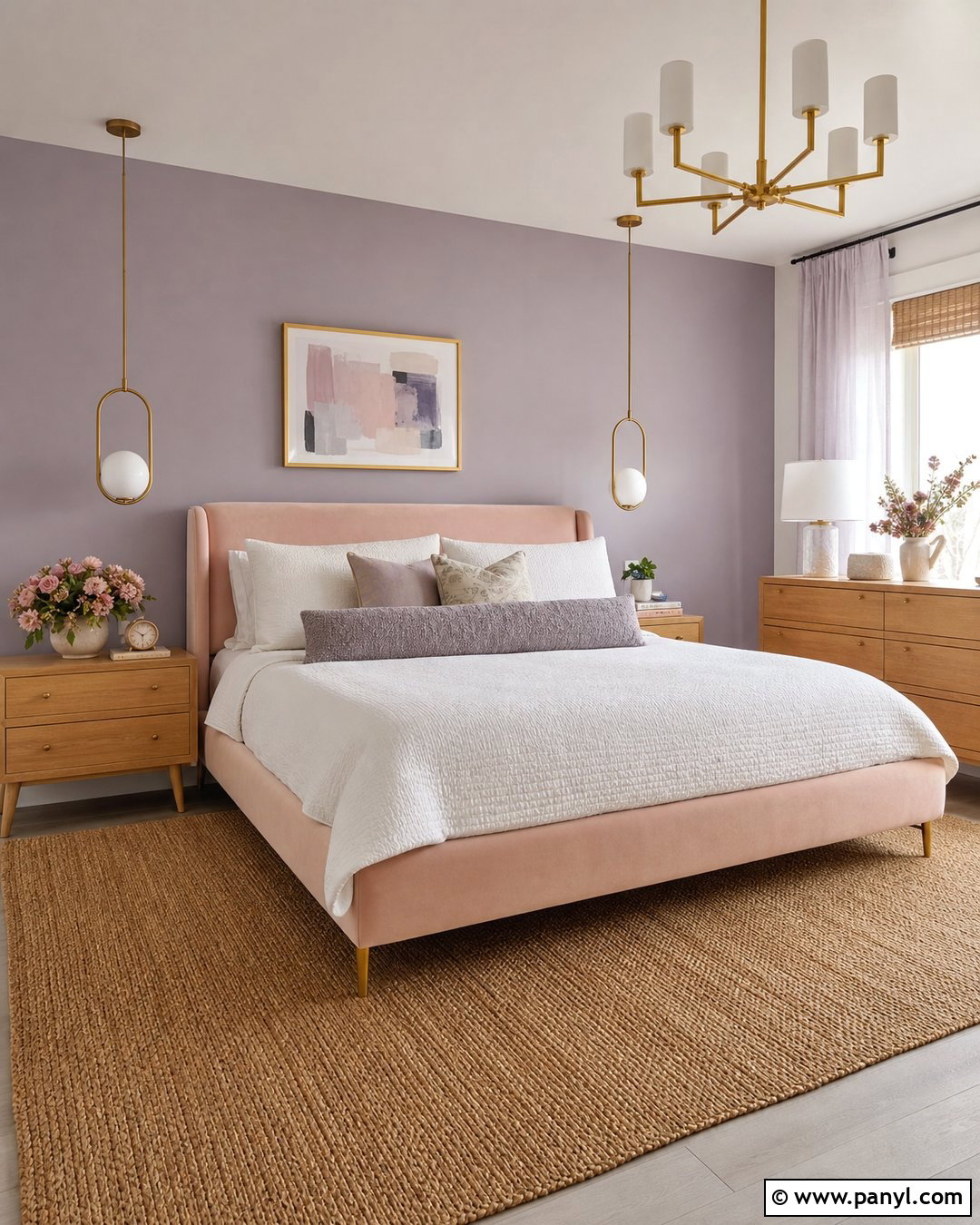 Blush Pink And Lavender Accent Wall - 30 Lavender Accent Wall Ideas